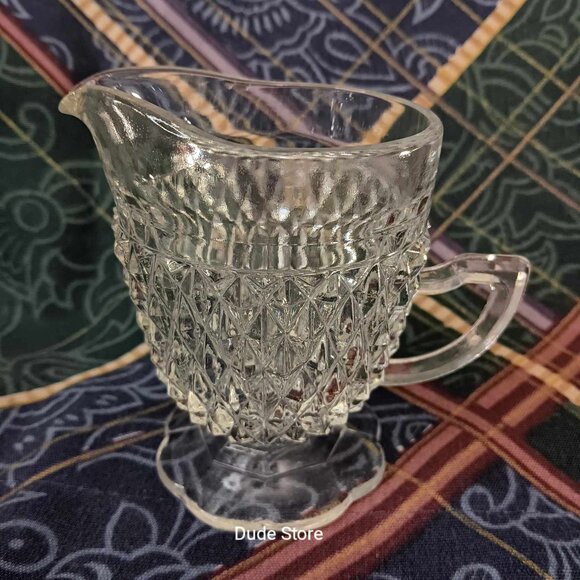Vintage Indiana Glass 4" Coffee Creamer - Holds 8 ounces - No Chips or Cracks - Picture 4 of 7
